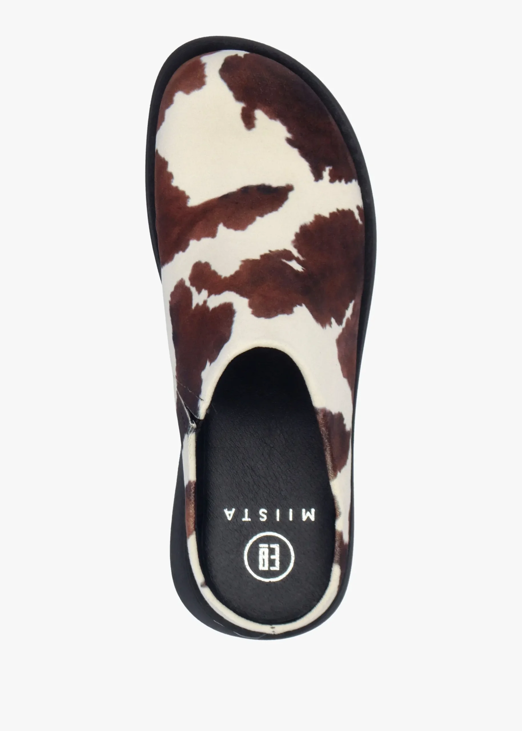 Online MIISTA Kristi Cow Print Closed Toe Mules