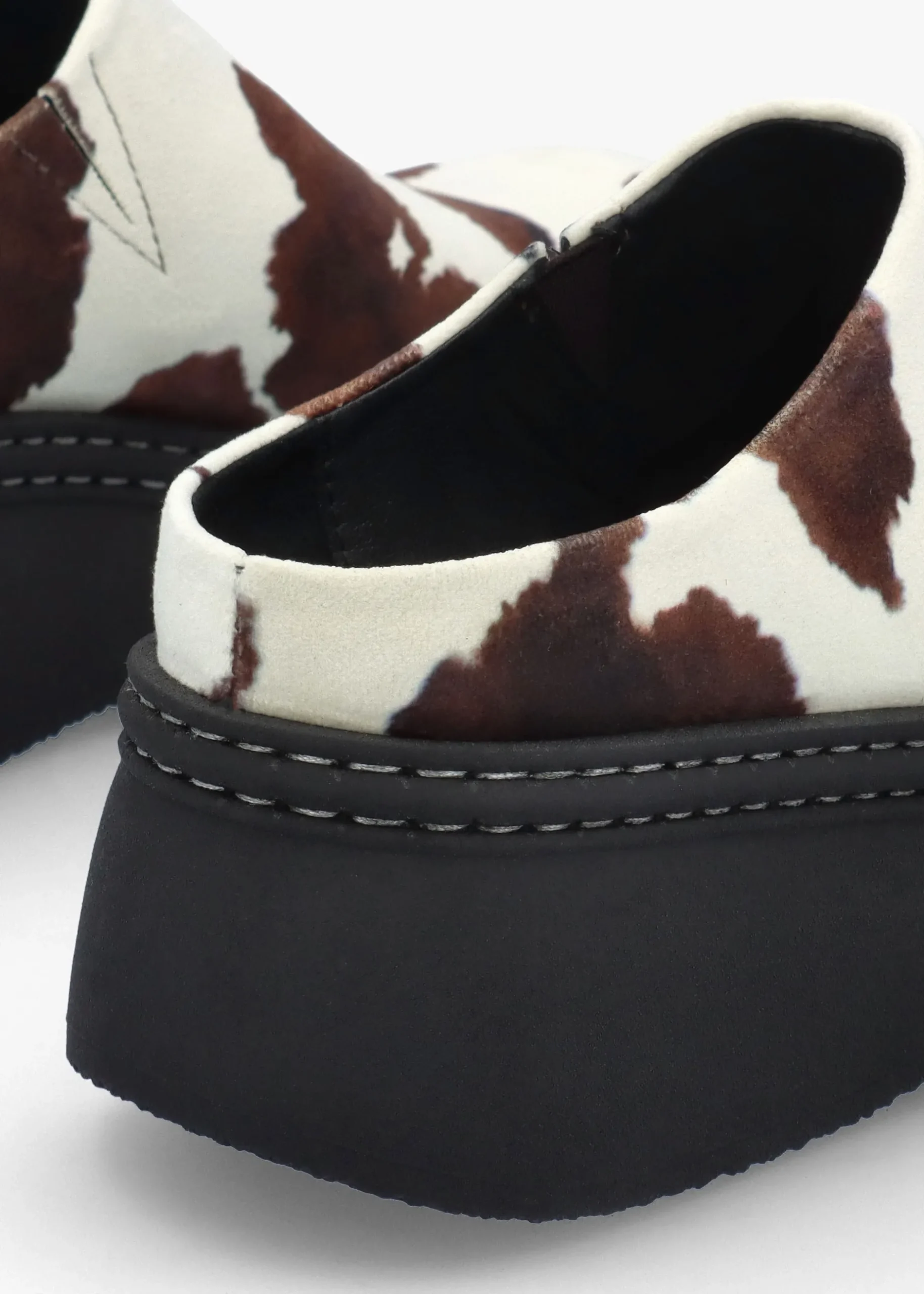 Online MIISTA Kristi Cow Print Closed Toe Mules