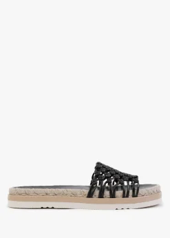 Hot DANIEL Kule Black Knotted Woven Mules
