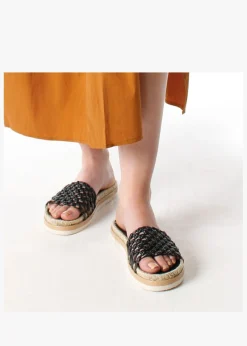 Hot DANIEL Kule Black Knotted Woven Mules