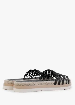 Hot DANIEL Kule Black Knotted Woven Mules
