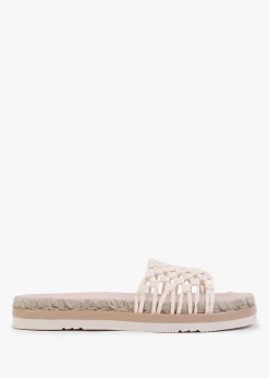 Online DANIEL Kule Cream Knotted Woven Mules