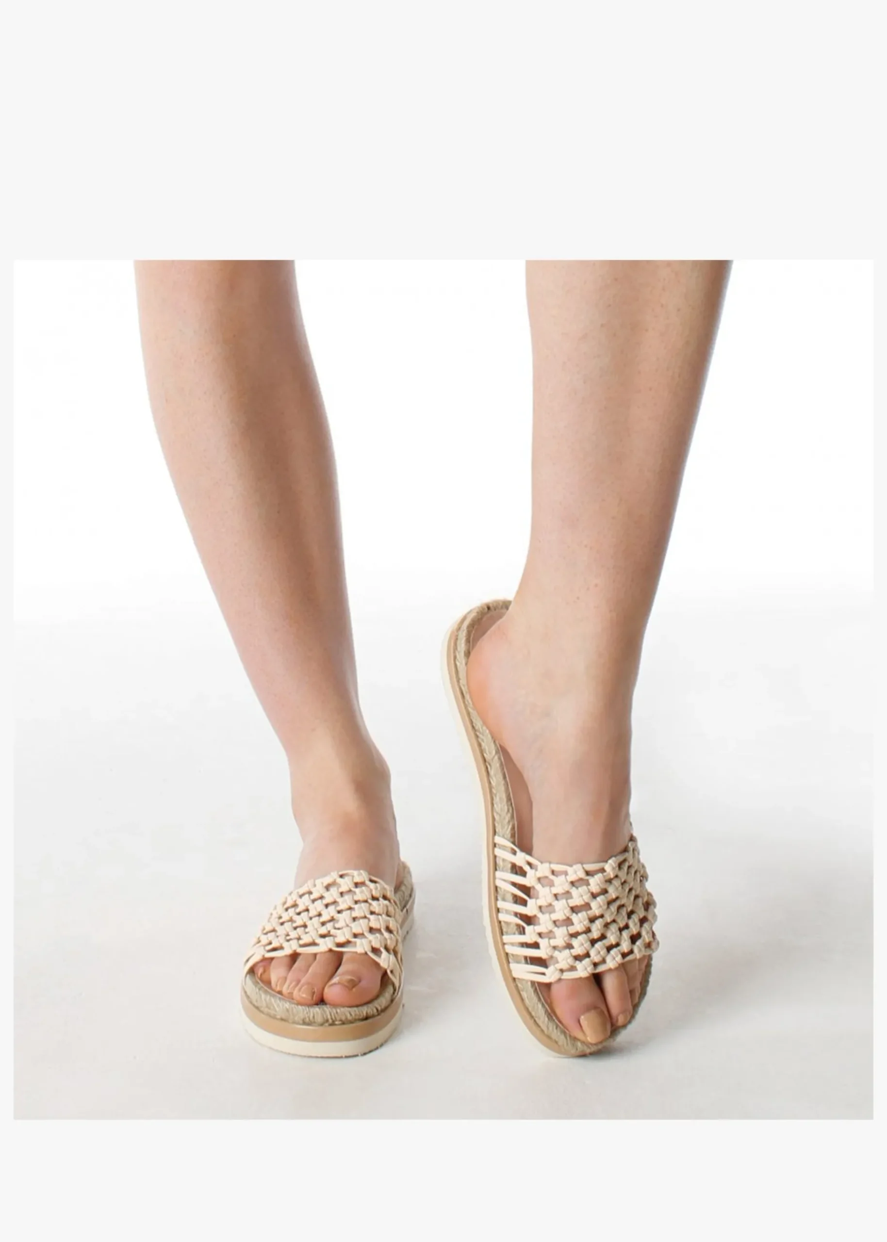 Online DANIEL Kule Cream Knotted Woven Mules