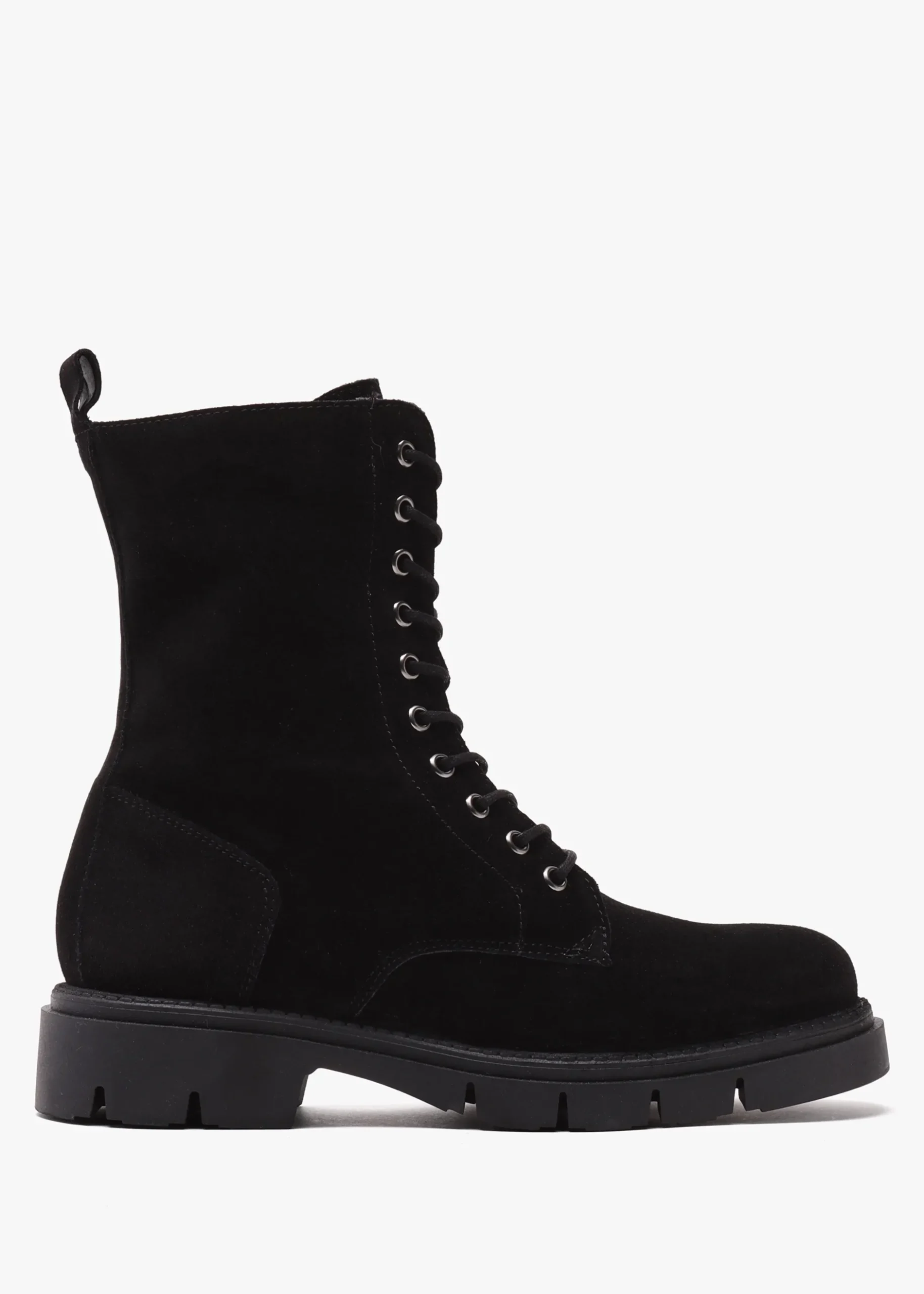 Hot DANIEL Lacie Black Suede Lace Up Ankle Boots