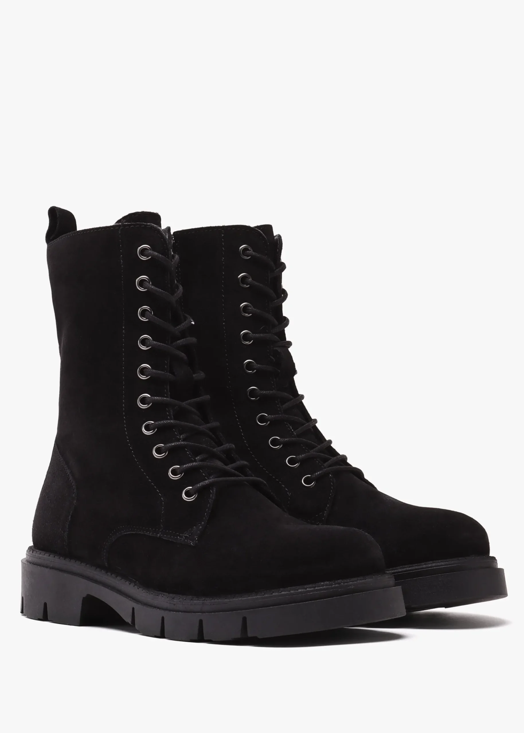 Hot DANIEL Lacie Black Suede Lace Up Ankle Boots