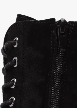 Hot DANIEL Lacie Black Suede Lace Up Ankle Boots