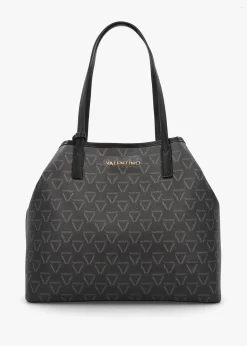 Sale VALENTINO BAGS Lady Nero Multi Repeat Logo Shopper Bag