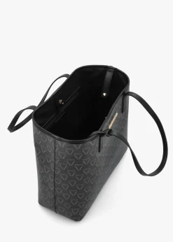 Sale VALENTINO BAGS Lady Nero Multi Repeat Logo Shopper Bag