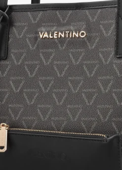 Sale VALENTINO BAGS Lady Nero Multi Repeat Logo Shopper Bag