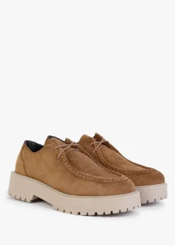 Clearance DANIEL Lally Tan Suede Lace Up Wallabee Shoes