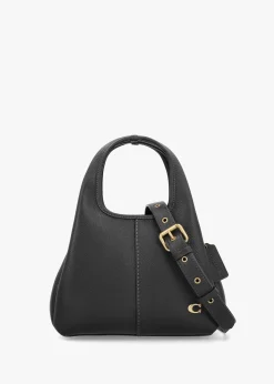 Online COACH Lana 23 Black Leather Shoulder Bag