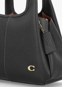 Online COACH Lana 23 Black Leather Shoulder Bag