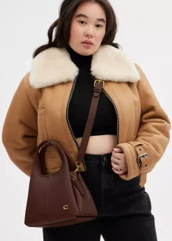 Hot COACH Lana 23 Brass Maple Leather Shoulder Bag