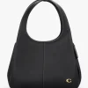Outlet COACH Lana Large Black Leather Shoulder Bag