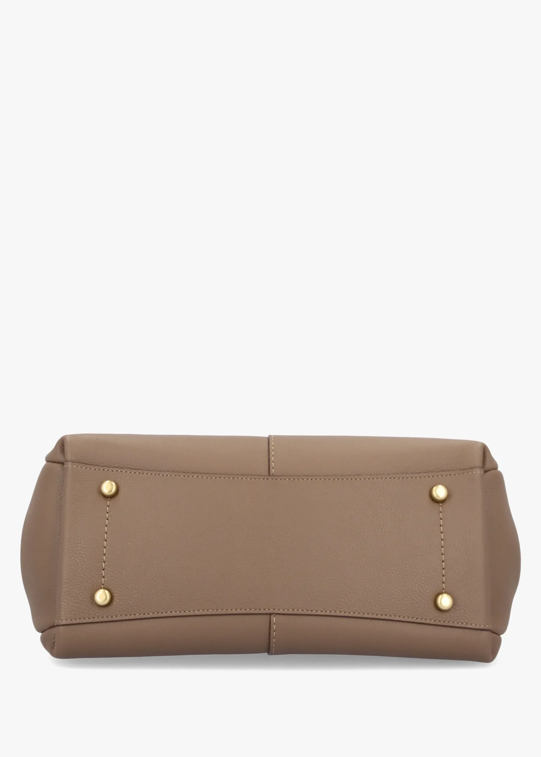 Best COACH Lana Large Dark Stone Leather Shoulder Bag