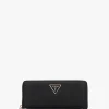 Clearance GUESS Large Laurel Black Zip Around Wallet