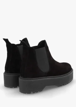 Sale DANIEL Lassi Black Suede Chunky Chelsea Boots