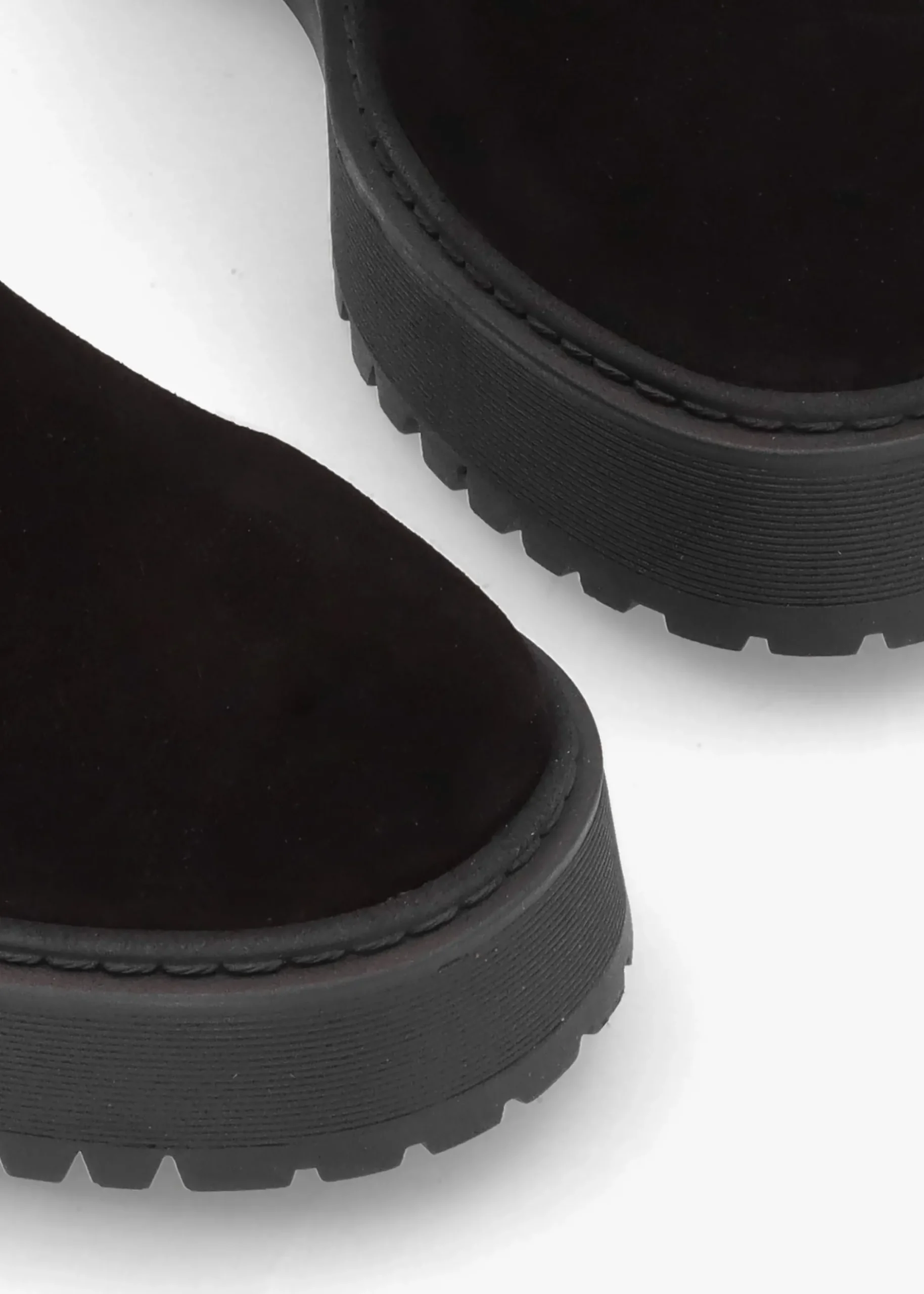 Sale DANIEL Lassi Black Suede Chunky Chelsea Boots