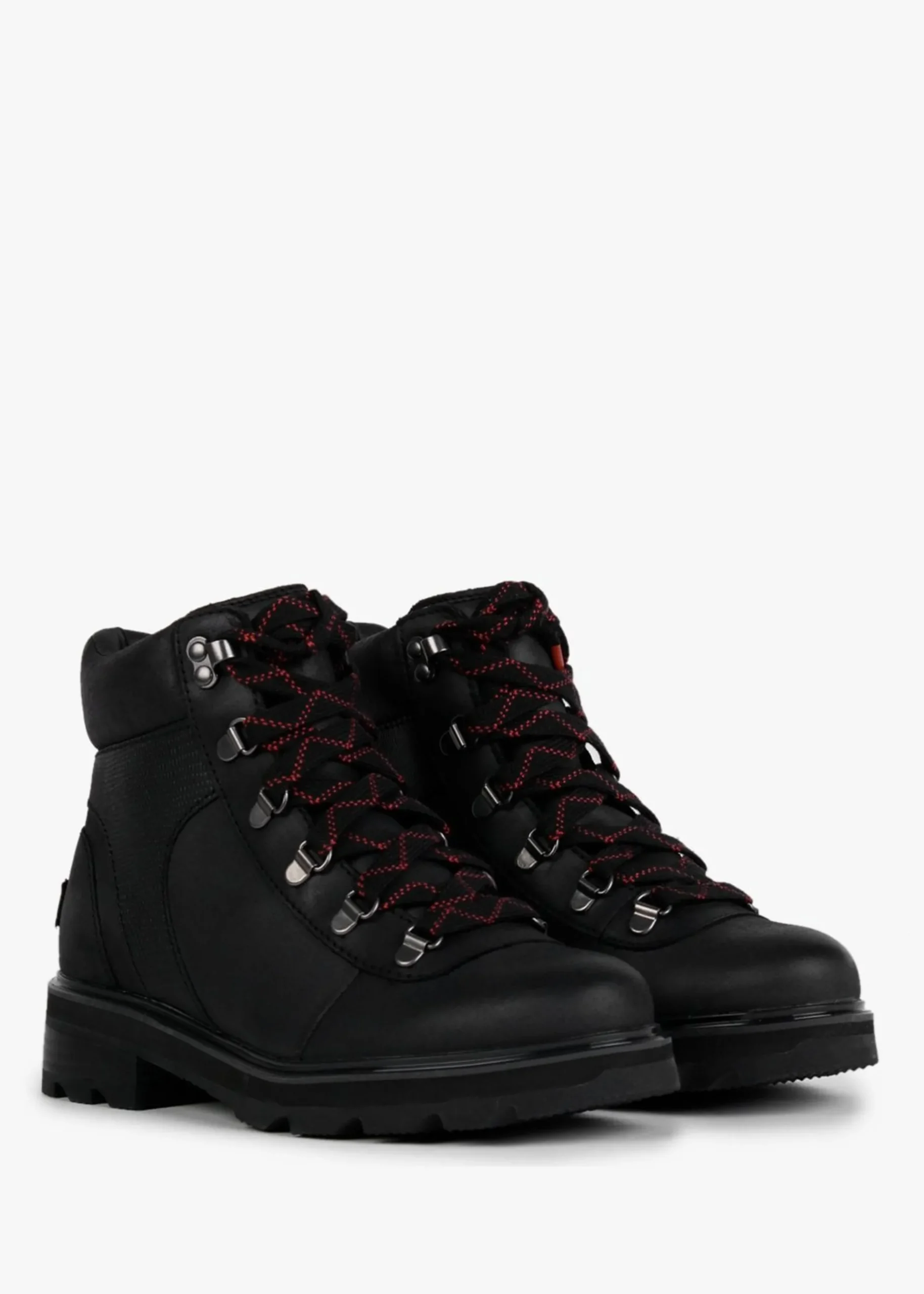 Online SOREL Lennox Black Leather Hiker STKD Waterproof Boots
