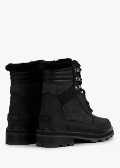 Hot SOREL Lennox Lace Cosy STKD Jet Black Waterproof Boots