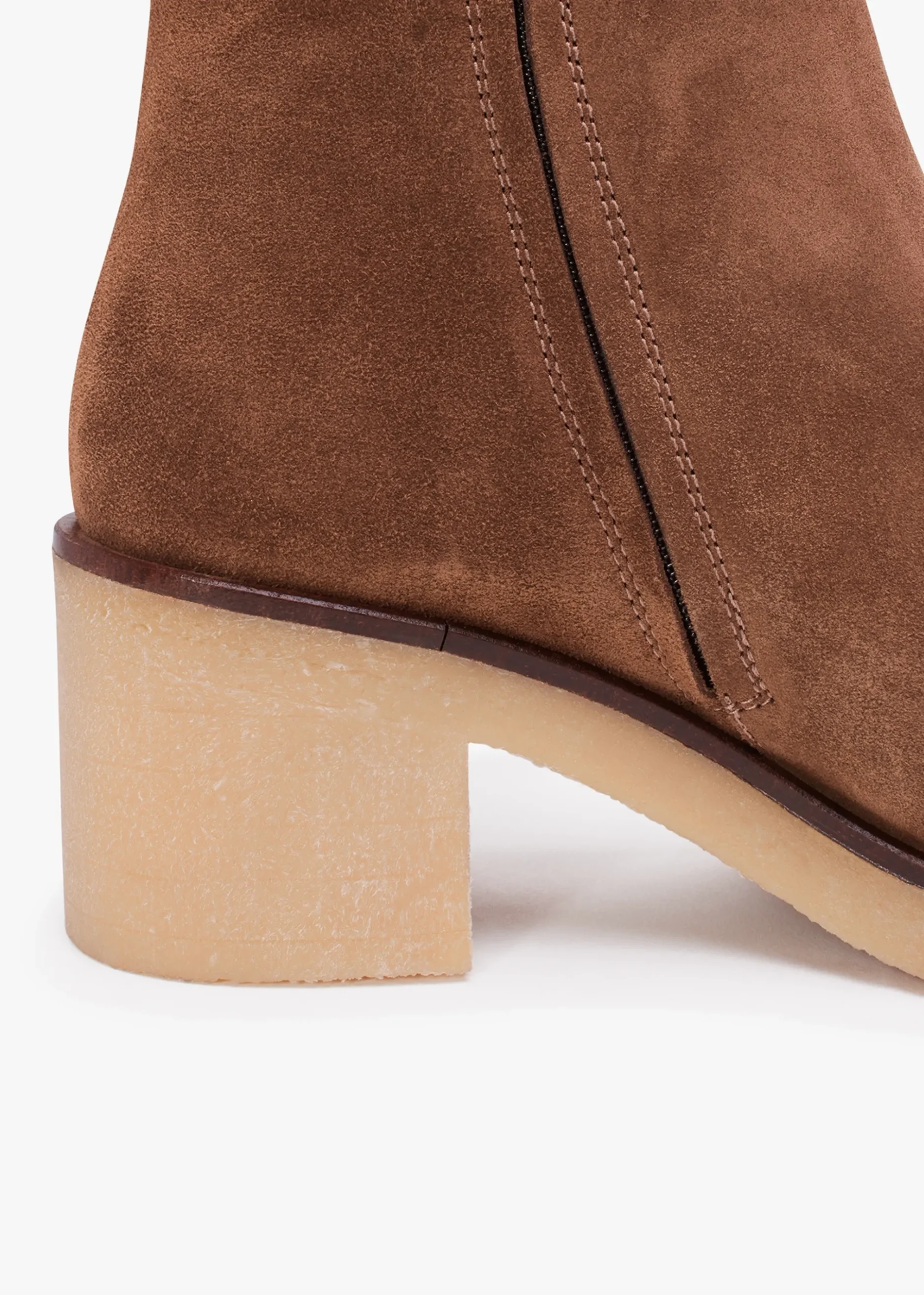 Outlet DANIEL Lette Taupe Suede Over The Knee Boots