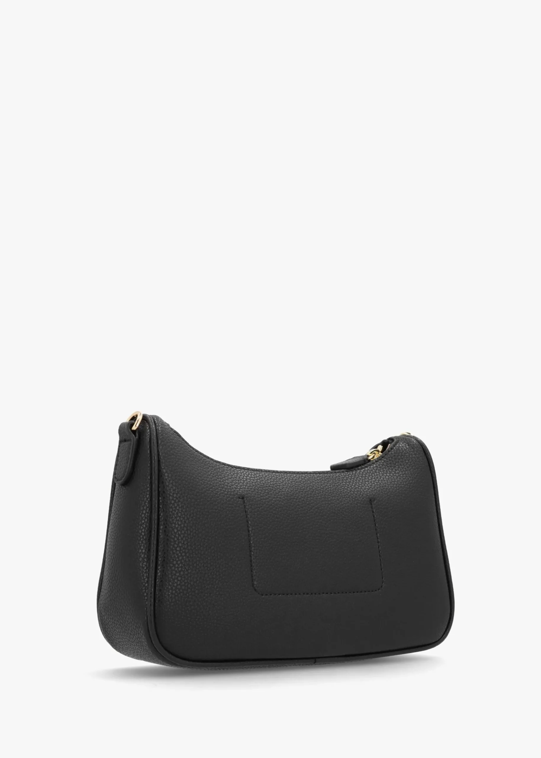 Discount EMPORIO ARMANI Lilly Black Silver Pebbled Baguette Bag