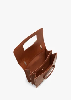 Outlet VISONA Linda California Caramello Leather Shoulder Bag