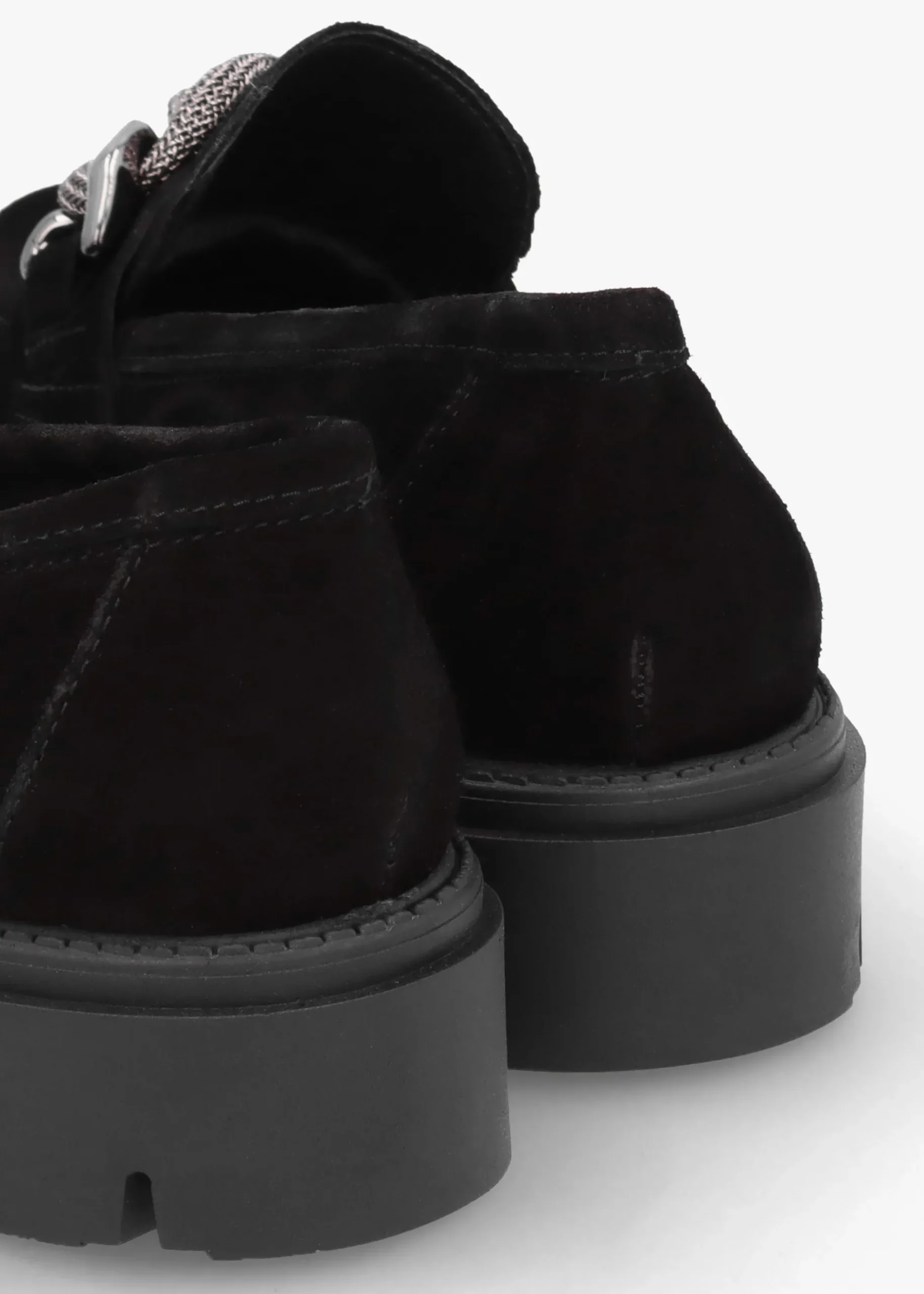 Outlet DANIEL Lisbon Black Suede Link Chain Chunky Loafers