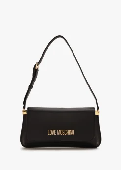 Outlet LOVE MOSCHINO Logo Daily Nero Shoulder Bag