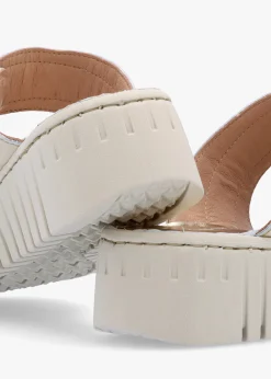 Outlet DANIEL Lorelai Gold Leather Two Bar Mules