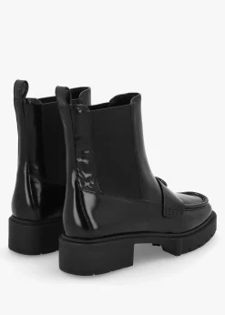 Best COACH Louisa Black Leather Chelsea Boots