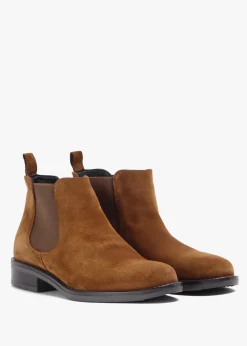 Outlet RIZZOLI Lowly Tan Suede Chelsea Boots