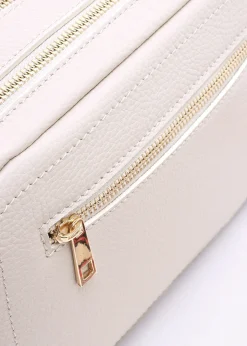 Hot DANIEL Lydia Beige Leather Camera Bag