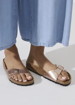 Discount BIRKENSTOCK Madrid Copper Birko-Flor Mules
