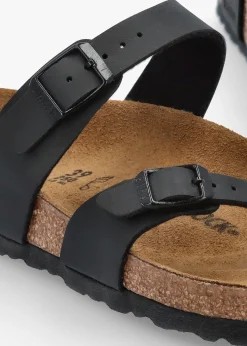 Online BIRKENSTOCK Mayari Black Birko-Flor Thong Sandals