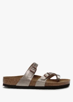 Fashion BIRKENSTOCK Mayari Graceful Taupe Birko-Flor Thong Sandals