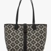 Clearance KATE SPADE Medium Spade Flower Jacquard Sand Multi Open Tote Bag