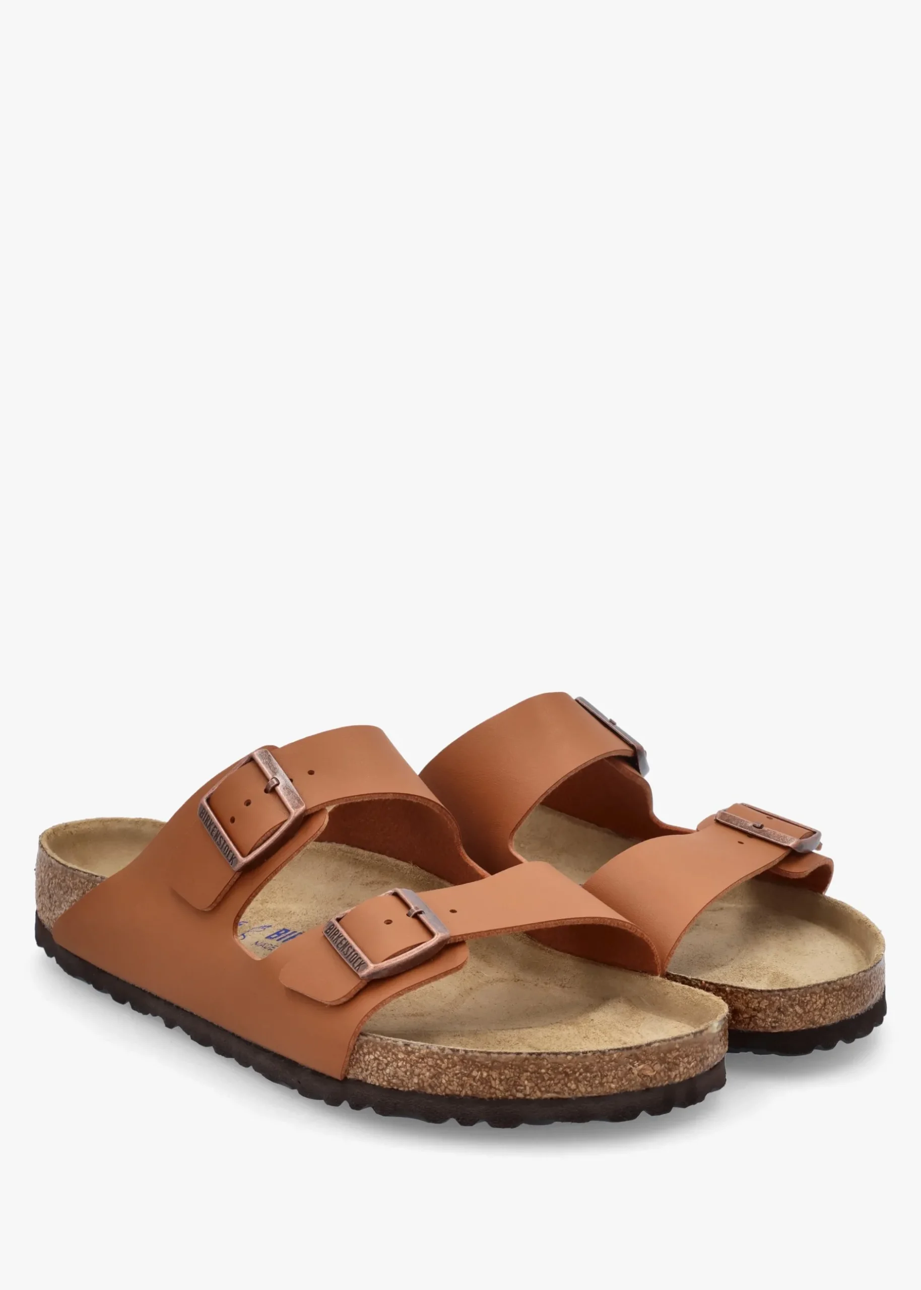 New BIRKENSTOCK Men’s Arizona Birko-Flor Ginger Brown Mules