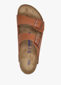 New BIRKENSTOCK Men’s Arizona Birko-Flor Ginger Brown Mules