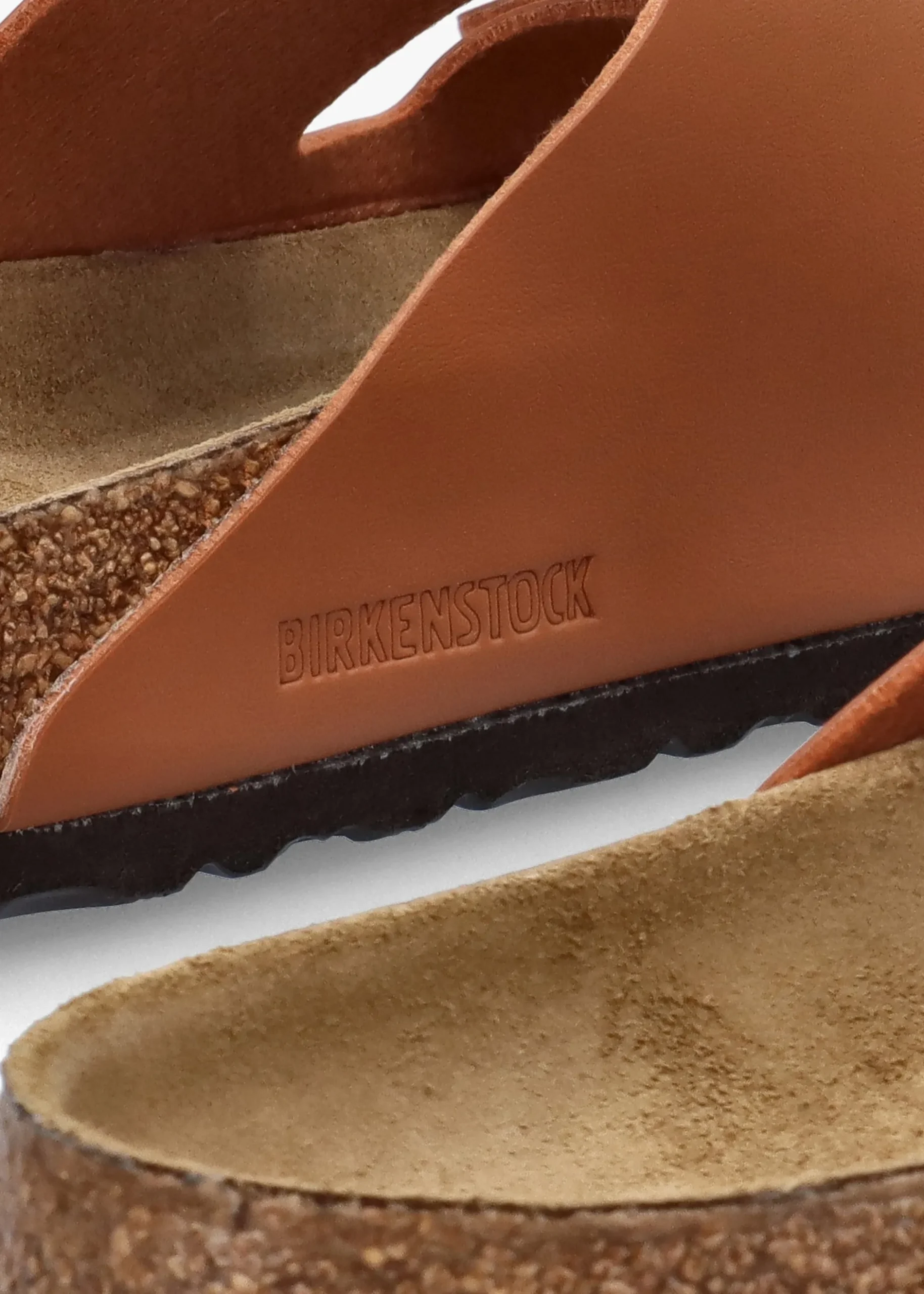 New BIRKENSTOCK Men’s Arizona Birko-Flor Ginger Brown Mules