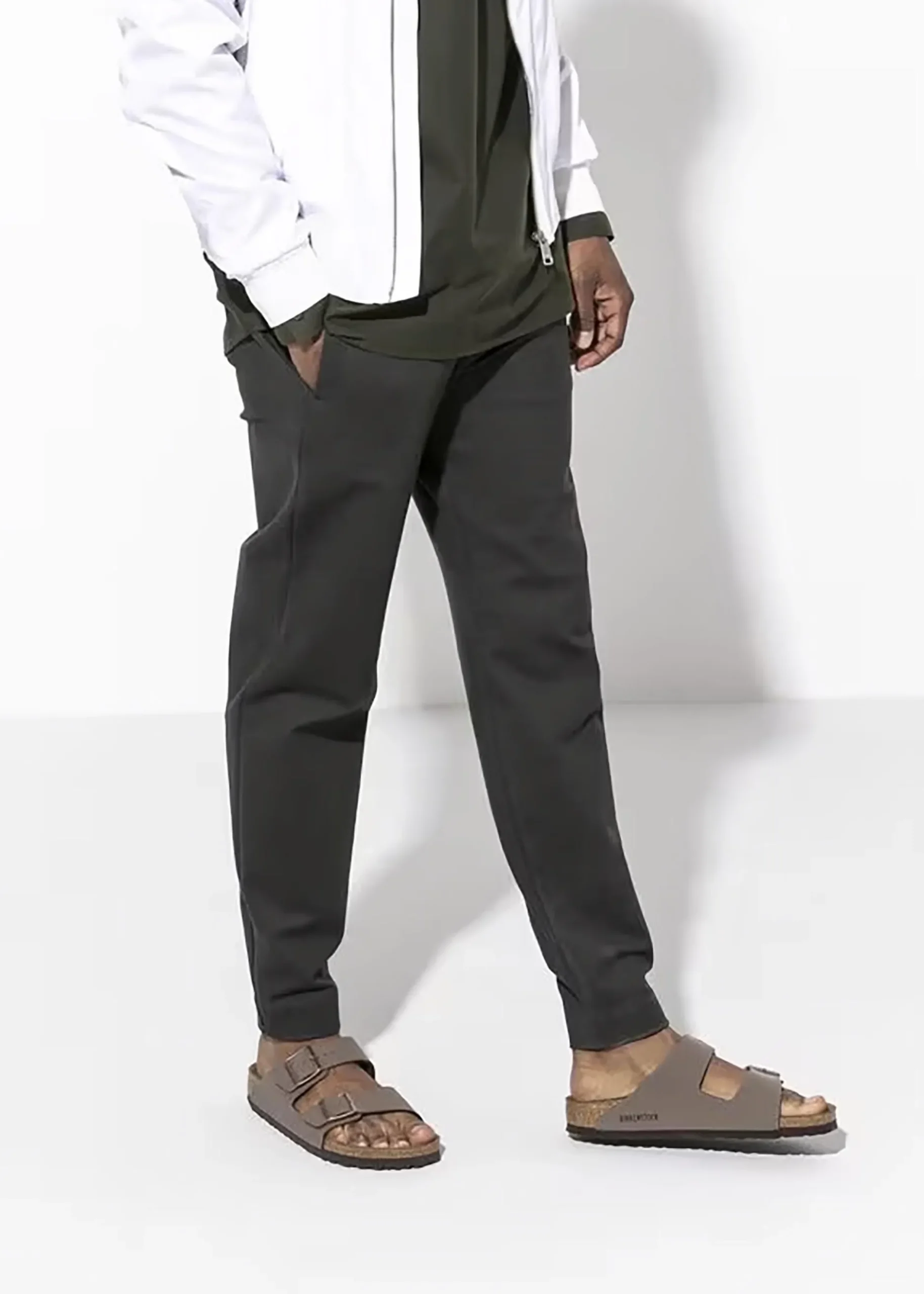 Fashion BIRKENSTOCK Men's Arizona Birko-Flor Mocca Two Bar Mules