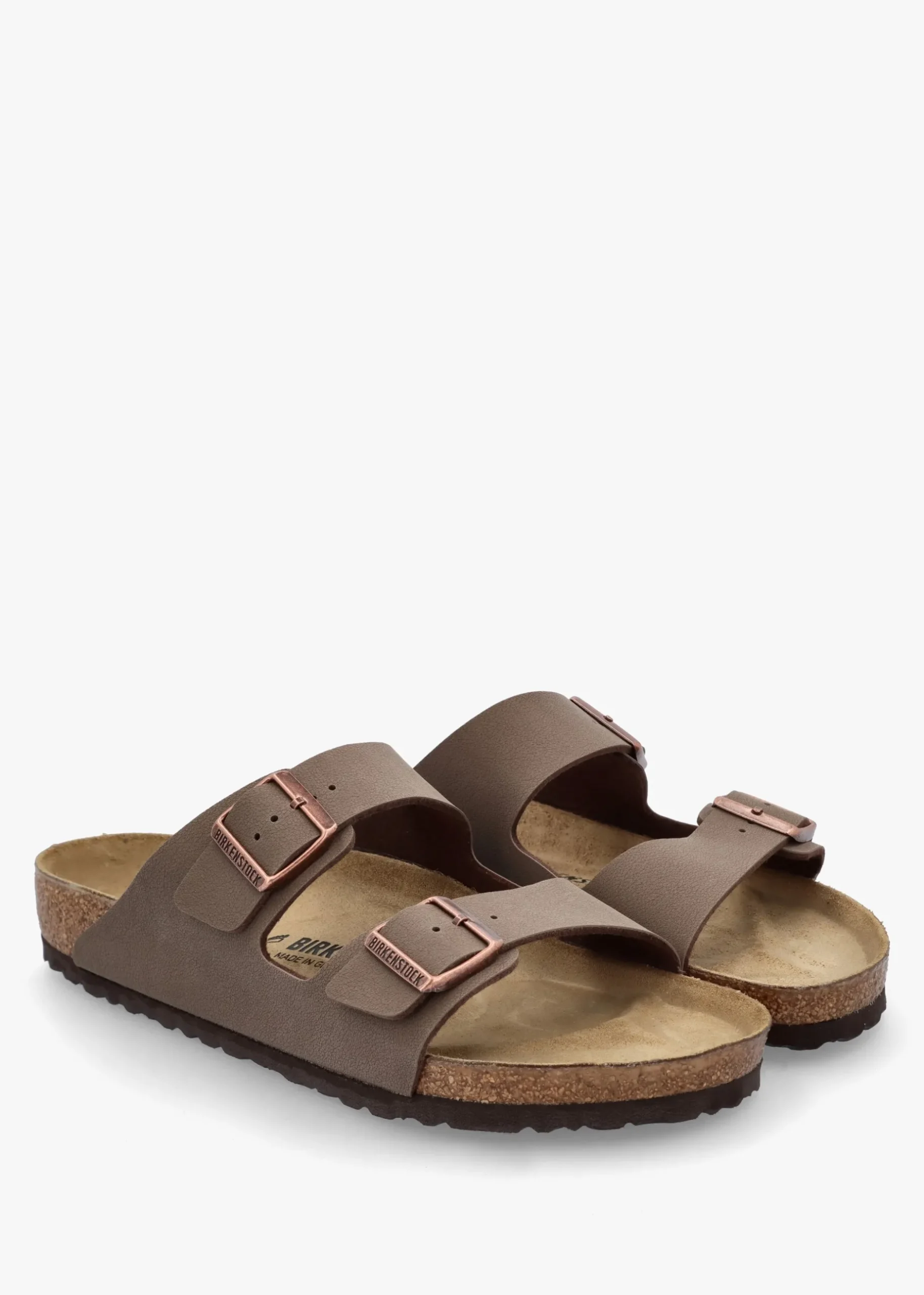 Fashion BIRKENSTOCK Men's Arizona Birko-Flor Mocca Two Bar Mules