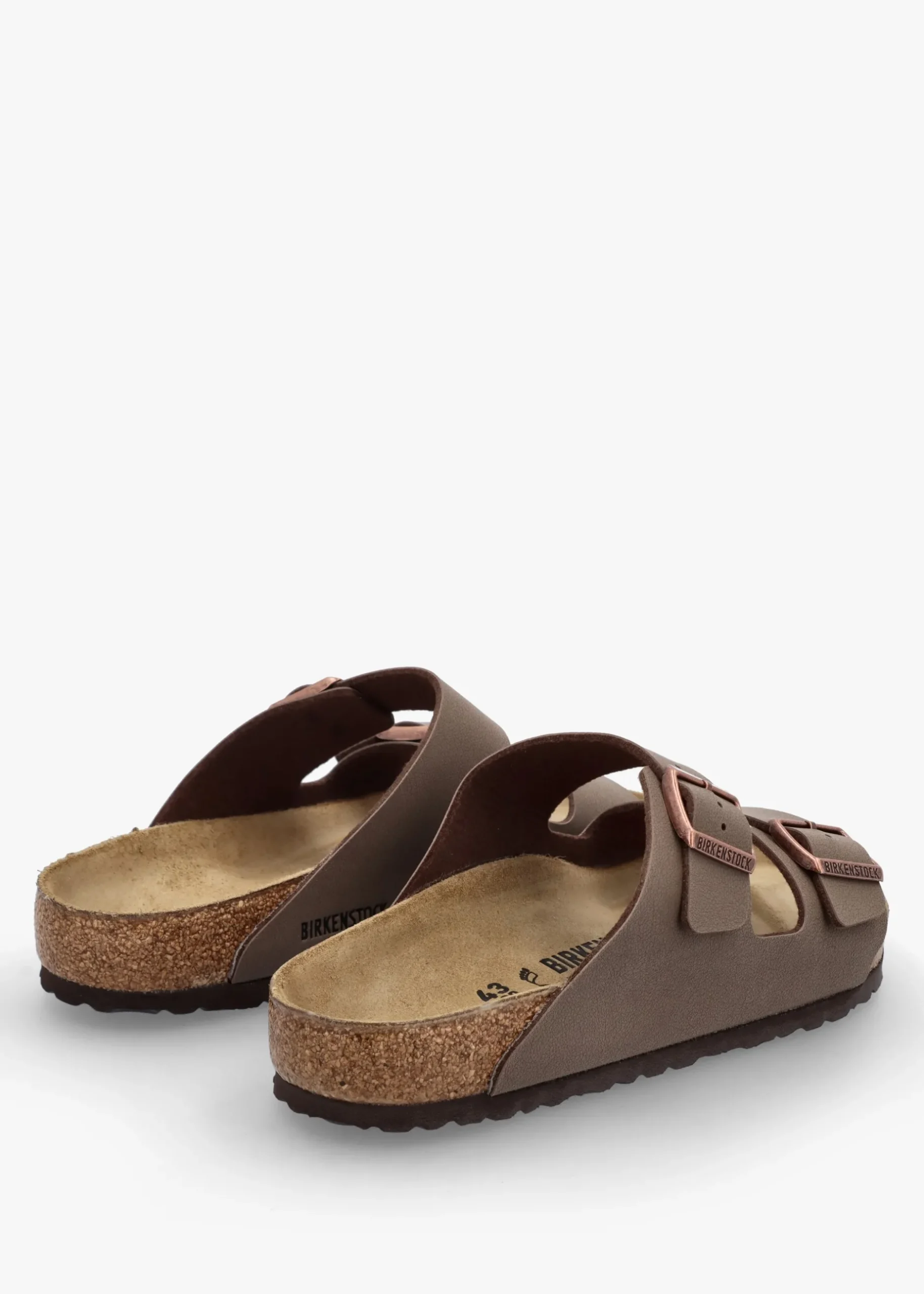 Fashion BIRKENSTOCK Men's Arizona Birko-Flor Mocca Two Bar Mules