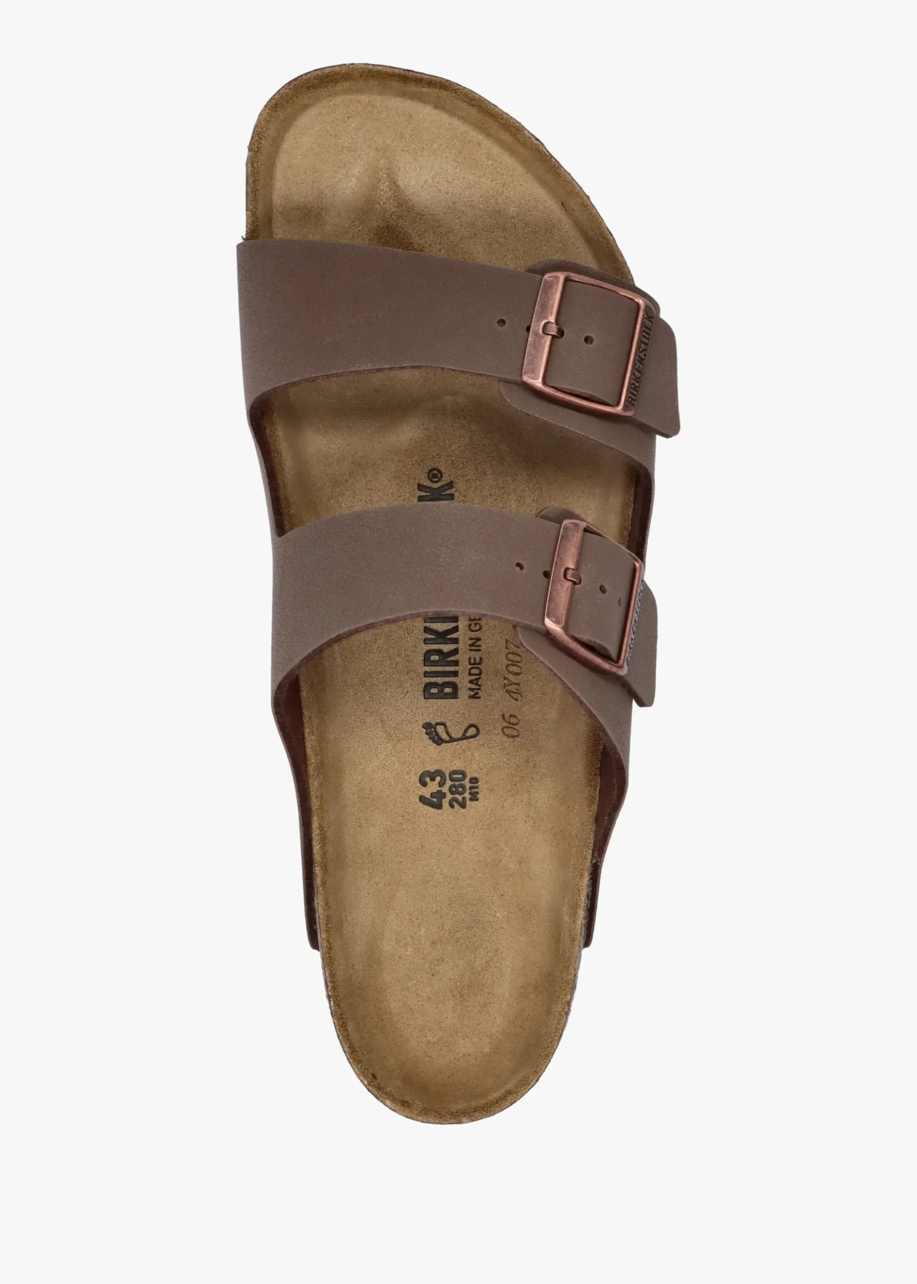 Fashion BIRKENSTOCK Men's Arizona Birko-Flor Mocca Two Bar Mules