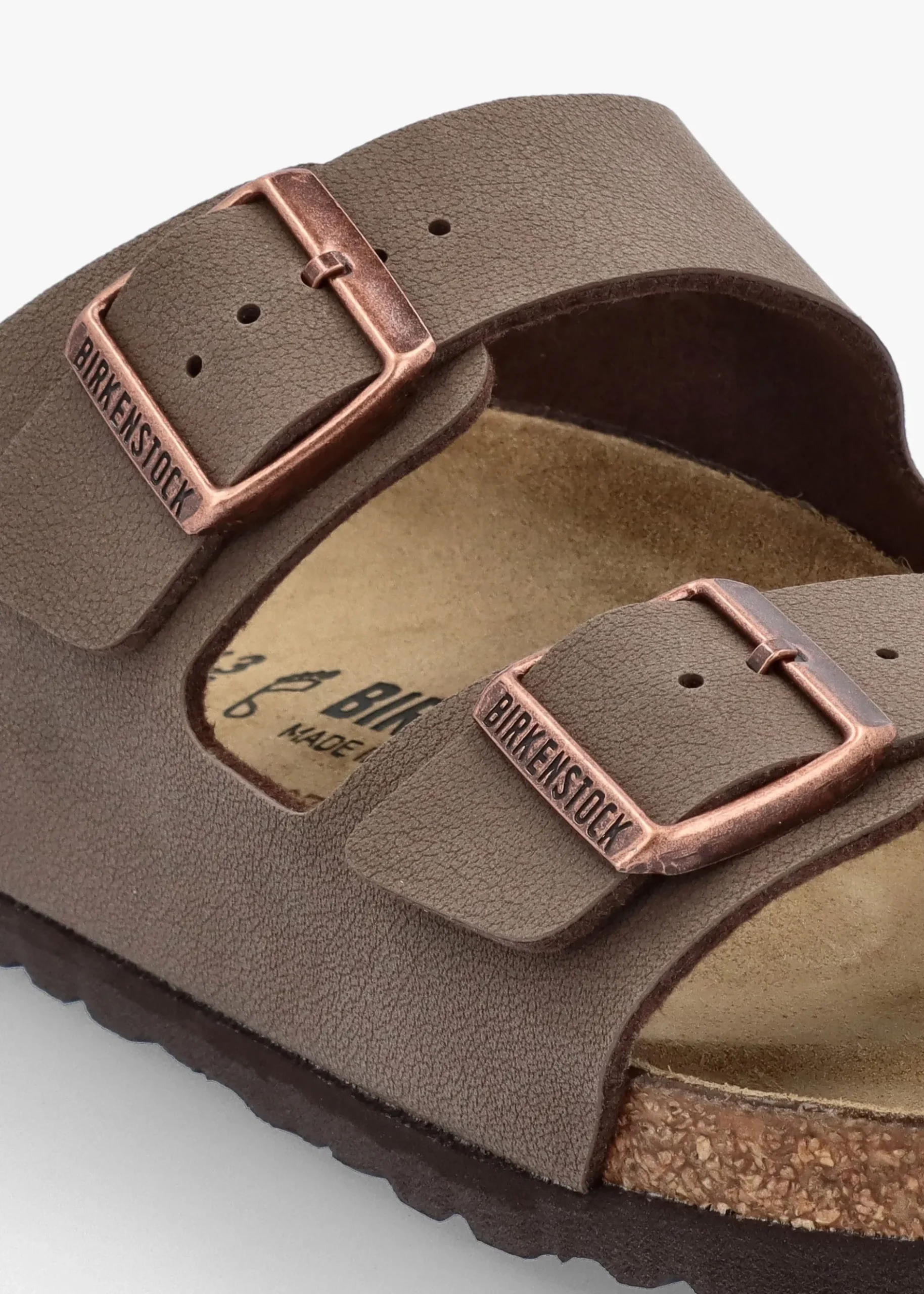 Fashion BIRKENSTOCK Men's Arizona Birko-Flor Mocca Two Bar Mules