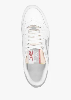 Discount REEBOK Men's Classic Cloud White Pure Grey 3 Pure Grey 2 Leather & Suede Trainers