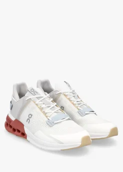 New ON RUNNING Men’s Cloudnova Flux Undyed White Auburn Trainers