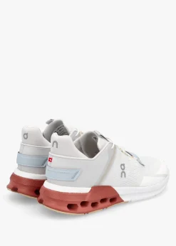 New ON RUNNING Men’s Cloudnova Flux Undyed White Auburn Trainers