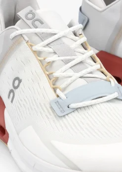 New ON RUNNING Men’s Cloudnova Flux Undyed White Auburn Trainers