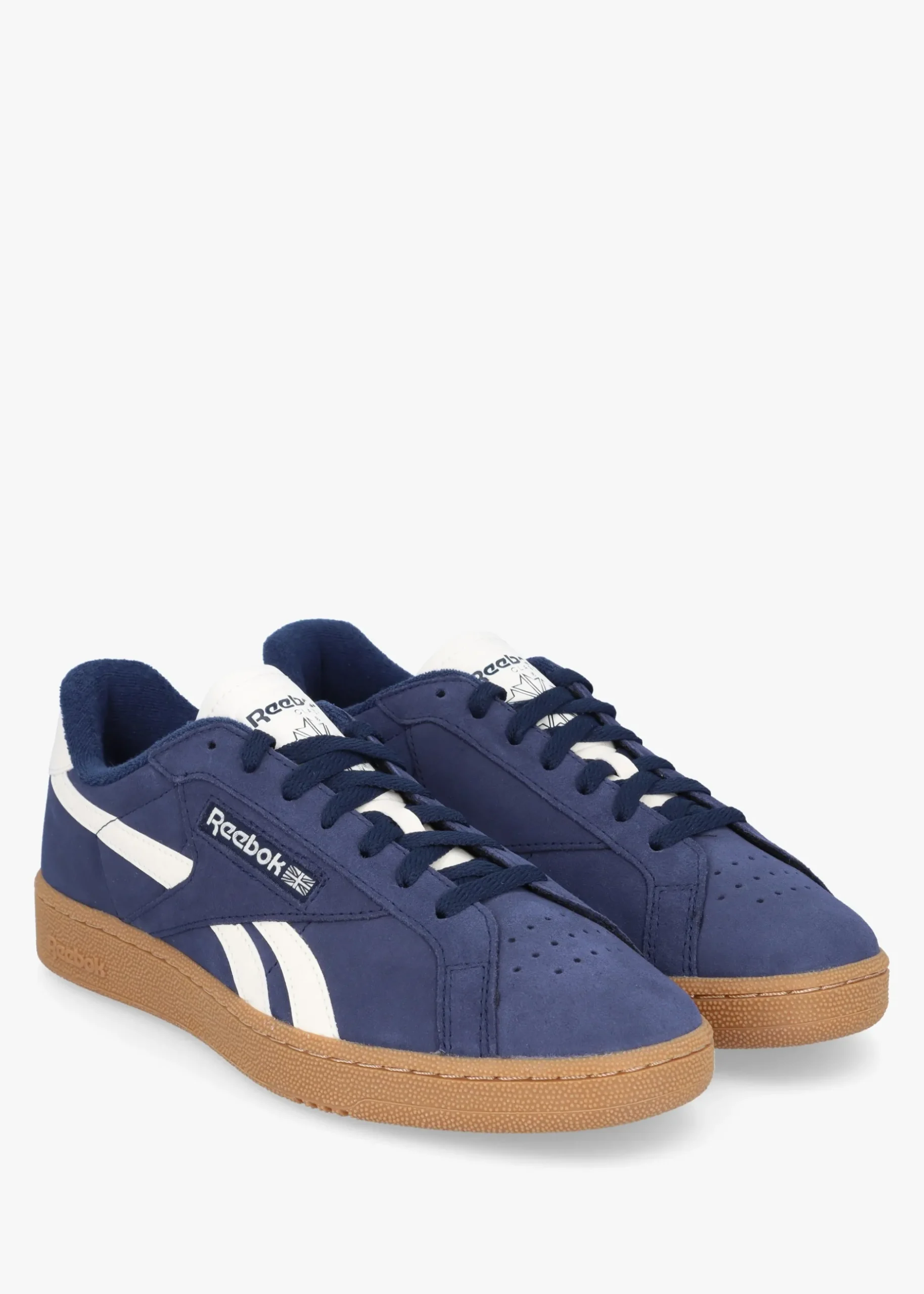 Fashion REEBOK Men's Club C Grounds Vector Navy Chalk Gum Suede Tennis Trainers